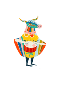 Carnaval De Barranquilla Dance Sticker by Saraconache Print Studio