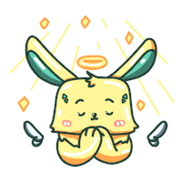 Angel Pray Sticker by Milikumi