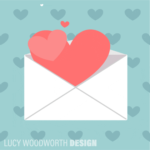 valentines day love GIF by Lucy Woodworth Design