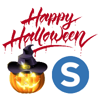 Halloween Pumpkin Sticker by Synesthesia