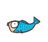 跳 Big Fish Sticker by ShiGai