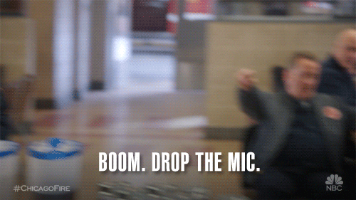 chicago fire mic drop GIF by NBC