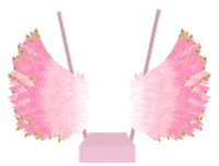 Pink Wings Sticker by elan_cafe