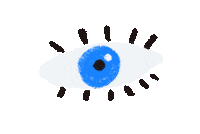doodleganger birthday swipe up eye positive Sticker
