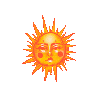 ladanidisena sun moon sunny suny Sticker