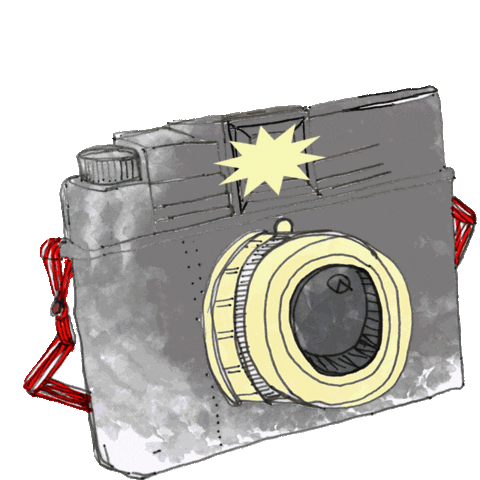 photography flash Sticker