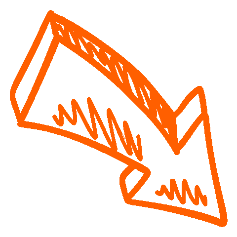 arrow orange Sticker by Sixt