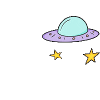 Space Ufo Sticker