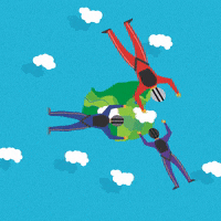 skydiving evite GIF