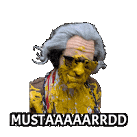 Mustard Condiment Sticker