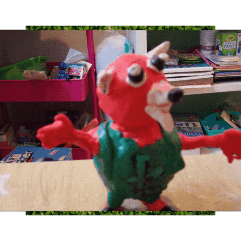 Red Panda Claymation Sticker