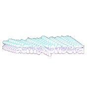 atmosphaera floating gradient wordmark atmosphaera Sticker