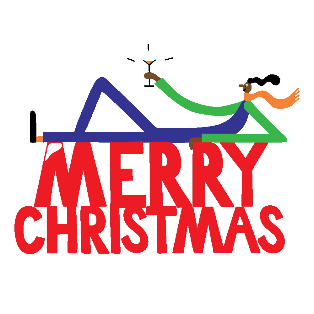 Merry Christmas Sticker by Lawrence Slater