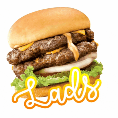ladsburger giphygifmaker giphygifmakermobile food burger GIF