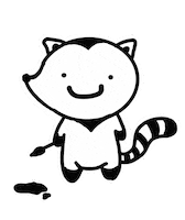 Levladesu raccoon stas енот стас Sticker