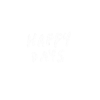 Happy Days Handwriting Sticker