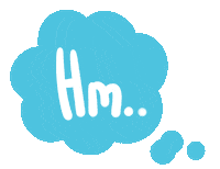 Thinking Think Sticker by Ai and Aiko