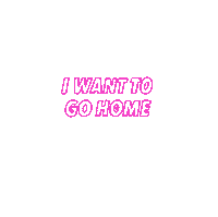 I Want To Go Home Sticker by Gcooter