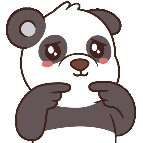 Sad Panda Bear Sticker by BEARISH