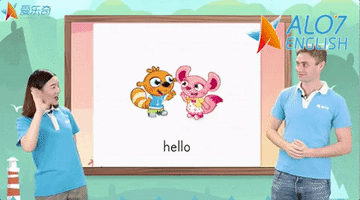 total physical response hello GIF by ALO7.com