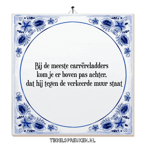 Wijsheid Reflectie Sticker by Tegelspreuken.nl