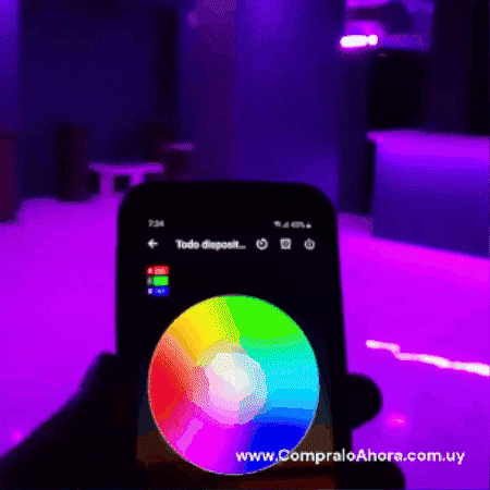 Tira Led RGB Usb de 3 mts función desde control remoto o app para  smartphone – Puntohome