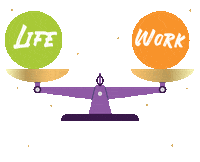 gbtechnologyzone work life purple balance Sticker