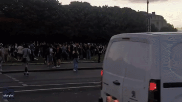 French Police Disperse 'Project X' Street Party in Paris