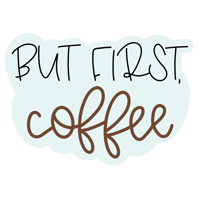 Tired But First Coffee Sticker