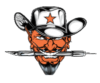 Orange Devil Sticker by Yellotools