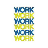 Work Work Work Sticker by van Hunnik Reclame