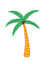 Palm Trees Miami Sticker by Marcel Katz Dalí / The Art Plug