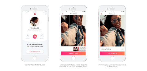 tinder loops GIF by Product Hunt