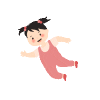 grouuid happy girl pink baby Sticker