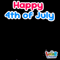 Celebrate Independence Day GIF by Lucas and Friends by RV AppStudios
