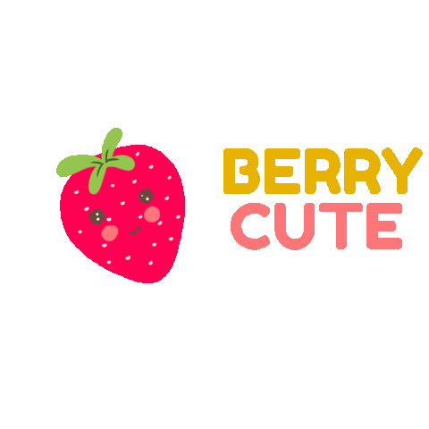 fruit strawberry Sticker by Dita W. Yolashasanti