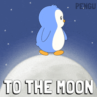 Explore To The Moon GIF by Pudgy Penguins