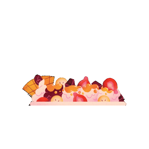 demetresofficial giphygifmaker sundae banana split demetres Sticker