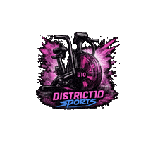Assaultbike Sticker by district10sports