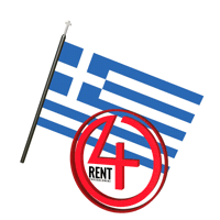 Mietwagen Sticker by 4rent Thessaloniki