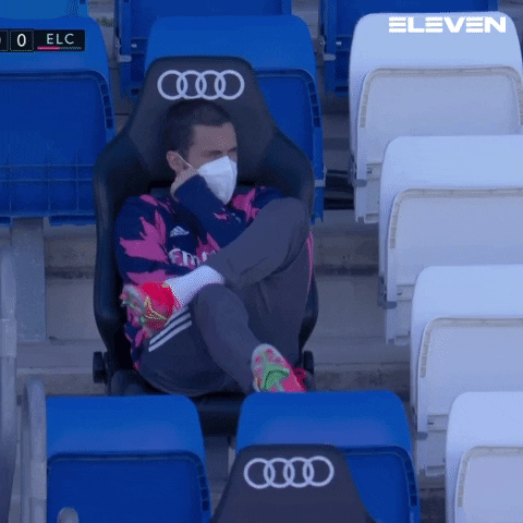 Real Madrid Bench GIF by ElevenSportsBE