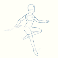 girl illustration GIF
