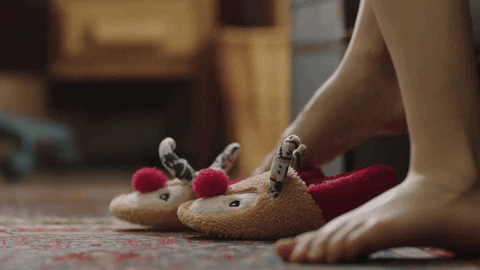 christmas reindeer GIF by Hallmark Movies & Mysteries