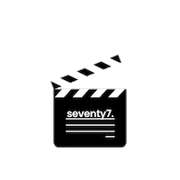 thisisseventy7 film action 77 clapperboard Sticker