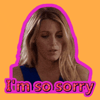 No No No Im Sorry GIF by Blake Lively Fan