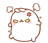 Angry Hurry Up Sticker by Molang