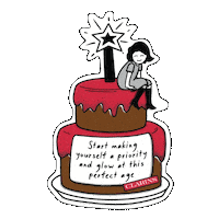 Ageing Happy Birthday Sticker by Clarins