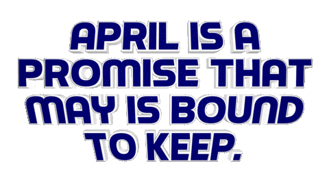 Happy April Sticker by OpticalArtInc.