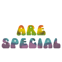 You Are Special Rainbow Sticker