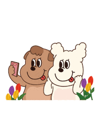 Selfie Hello Spring Sticker